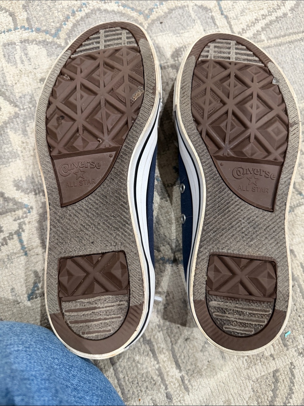 Converse Low-Top Navy Canvas Sneakers with White Laces - Picture 7 of 7